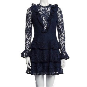 Black and dark blue dress